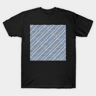 Herringbone 45 Navy T-Shirt